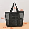 thumbnail image 2 of Mesh Beach Bag,Toy Tote Bag with Inside Pockets for ,Lightweight & Foldable Mesh Tote Bag, 2 of 6