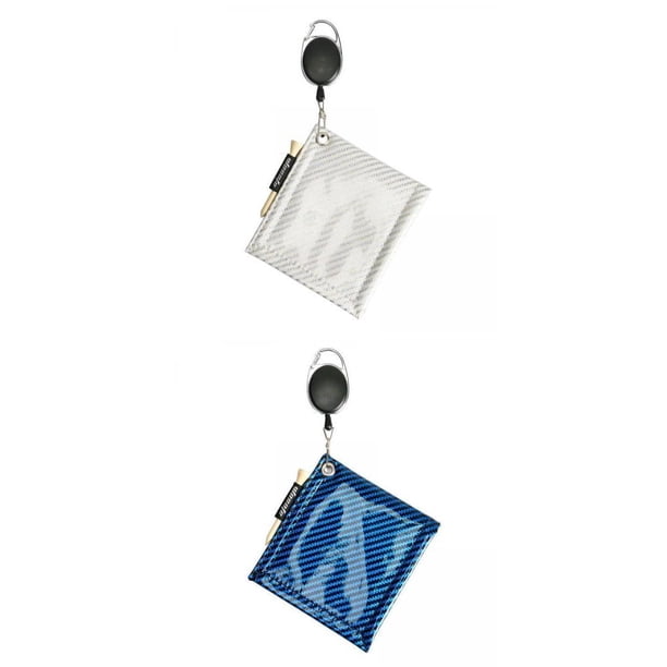 2x Toalla de Limpieza de Pelotas de Golf Kusrkot Absorbente de Agua Blanco Azul