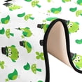 thumbnail image 6 of SKYSONIC 2'X6' Saint Patrick's Day Owl Runner Rug with Rubber Backing, Cute Owl Birds Non Slip Entryway Rug Runner Washable Soft Area Rug Carpet for Hallway Bedroom Kitchen Decor, 6 of 6