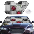 thumbnail image 2 of Haiem Cherries laid Car Windshield Sun Shade - Blocks UV Rays Sun Visor Protector, Sunshade to Keep Your Vehicle Cool, Universal Fit SUV Van Sedan-Medium, 2 of 7