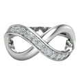 thumbnail image 4 of 0.15 CT TW Infinity Diamond Ring 18K White Gold (G,VS), 4 of 5