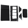thumbnail image 4 of DJ Event Facade Black Scrim Metal Frame Booth  Portable Dj Booth Table, 4 of 21