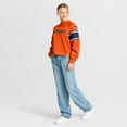 thumbnail image 3 of Women's Fanatics Orange Houston Astros Oversized Toss Sweep Raglan Pullover Sweatshirt, 3 of 5