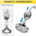 thumbnail image 7 of Shower Head with Filter, Shower Head and Hard Water Showerhead Filters Combo, 8 Spray High Pressure Showerhead with 20 Stage Filter, 7 of 7