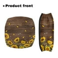 thumbnail image 2 of Jiueut Wood Sunflower Rollator Seat Cushion Back Bar Cover Set for Seniors 2 Piece Outdoors and Park and Street Rollator Walker Accessories Seat Cushion Driving Aid Cover, 2 of 7