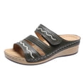 thumbnail image 2 of Zapatillas de tacón inclinado de una línea para mujer, novedad de verano, informales, a la moda, para exteriores Wmkox8yii hj789, 2 of 9