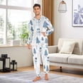 thumbnail image 6 of FORMRS Onesies Pajama for Adults Unisex Hoodie Winter Jumpsuit One Piece Sleepwear, Sizes S-2XL, White Snowman, 6 of 7