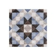 thumbnail image 3 of The Tile Life Merida Flor 6" x 6" Azul Glossy Porcelain Floor and Wall Tile, Case of 22, 3 of 5
