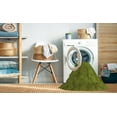 thumbnail image 2 of Ahgly Company Machine Washable Indoor Square Transitional Pistachio Green Area Rugs, 4' Square, 2 of 7