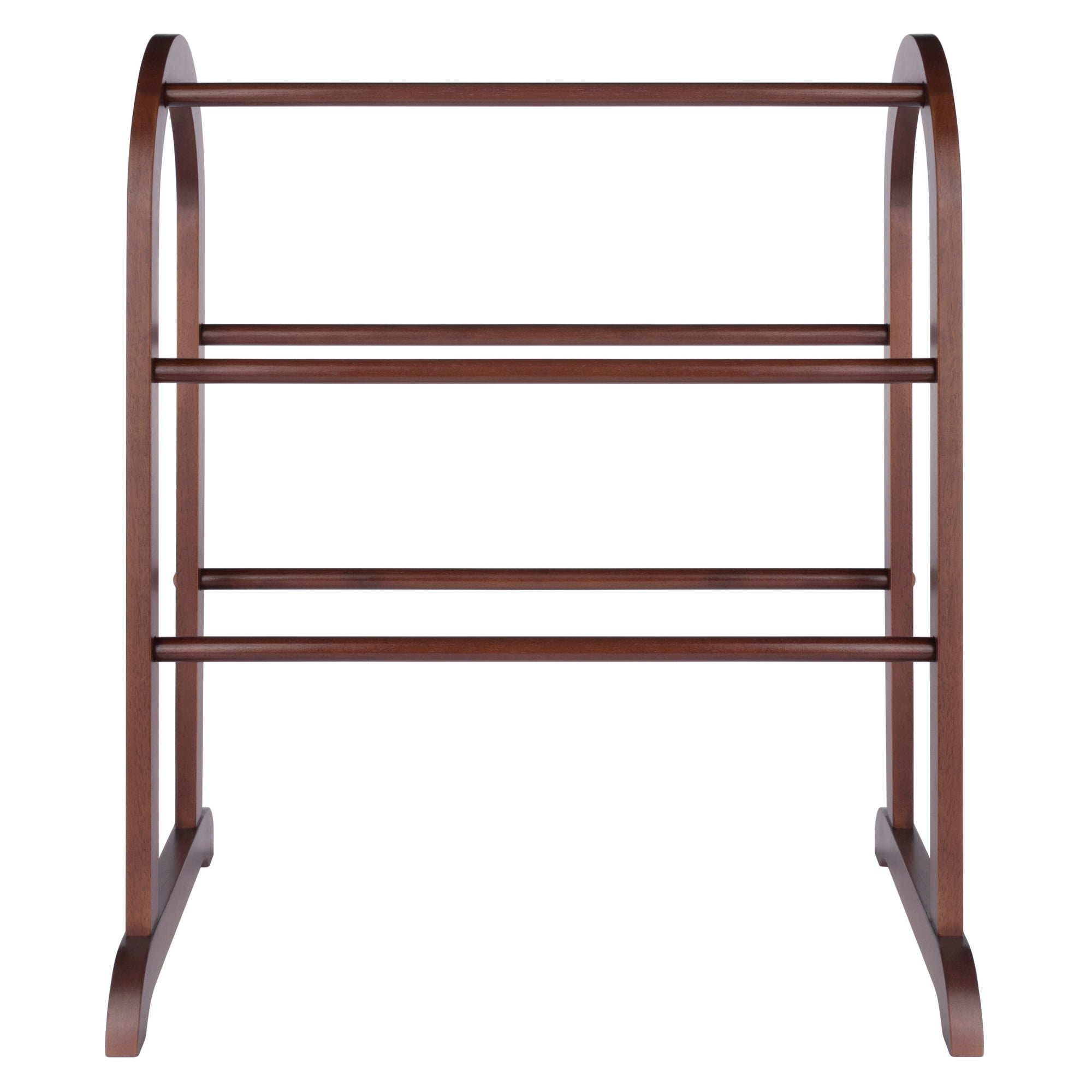 Winsome Eleanor 6 Rod Quilt Rack, Walnut Finish