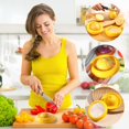 thumbnail image 2 of 2Pack Transparent Film Fruit Sealed Crisper Box Refrigerator Fruit and Vegetable Cut Semi-Frozen Crisper Box Kitchen Food Storage Box Yellow, 2 of 9