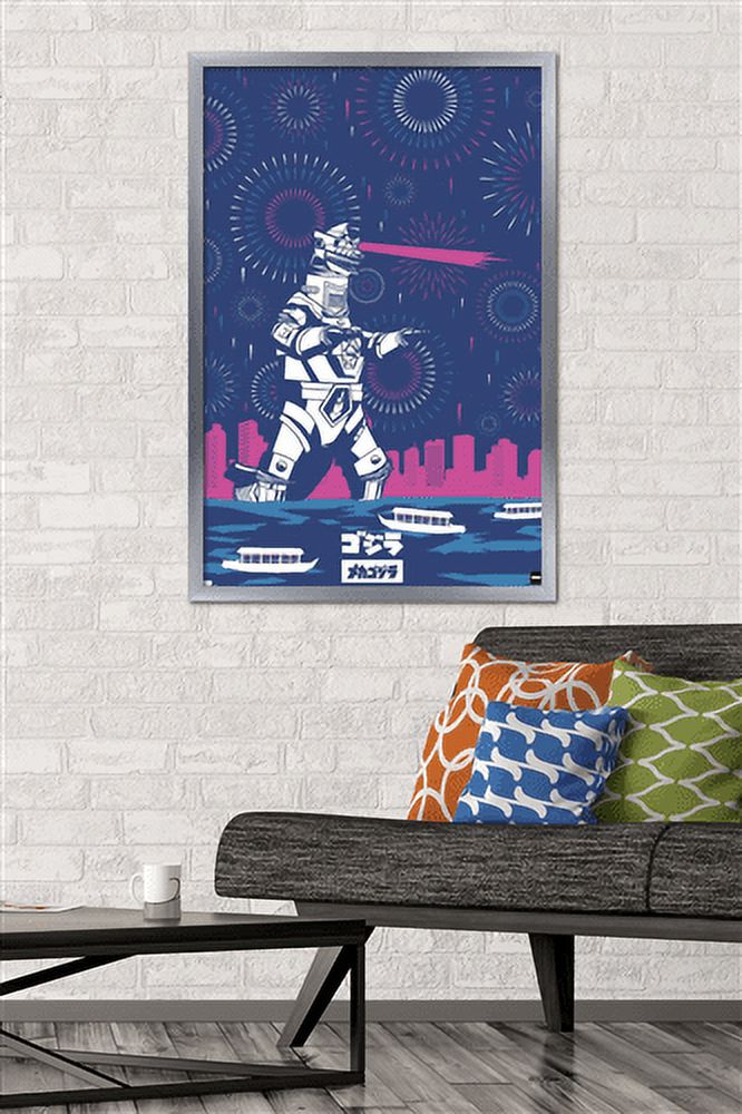 Godzilla - Mecha Godzilla Wall Poster, 22.375" x 34", Framed