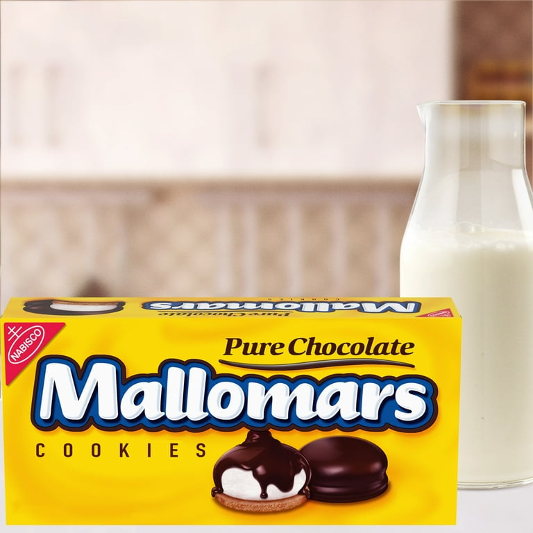Mallomars Dark Chocolate Covered Marshmallow Cookies, 8.2 oz box