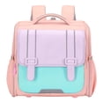 thumbnail image 2 of Backpack with Simple Flap Design Lightweight Breathable Straps Multi Color Elementary School Bookbag for Age 4t 5t 6t, 5th 6th, 2 of 3