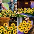 thumbnail image 5 of PUCACHI 2 Pack Solar Lights Outdoor Garden Decor - 3D Sunflower Design, IP65 Waterproof, Auto On/Off, Warm White LED, Easy Install for Yard, Patio, Pathway, 5 of 7