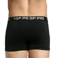 thumbnail image 2 of 6-Pack Men's Cotton Stretch Boxer Trunks, Black, XL, 2 of 2