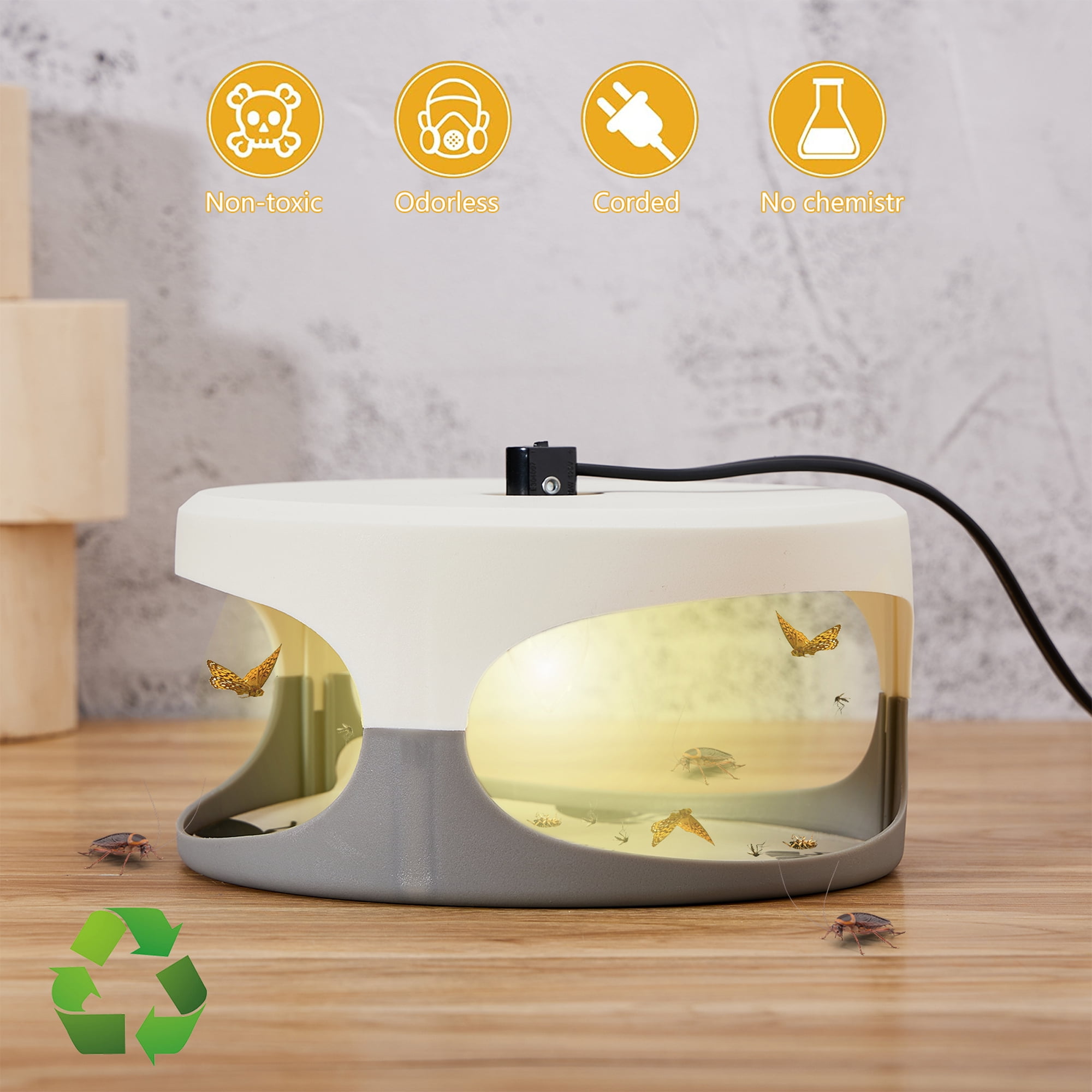 Sanitary Flea Trap Sticker Odorless Safe Indoor Lamp Catcher Effective  Non-toxic Bed Bug Trap Scientific Trapping Flea Trap - AliExpress