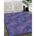 thumbnail image 2 of Ahgly Company Indoor Square Patterned Medium Slate Blue Area Rugs, 5' Square, 2 of 6