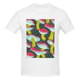 thumbnail image 4 of Bingfone Green Mushroom Men'S Loose Fit Short-Sleeve Pocket T-Shirt, 4 of 7