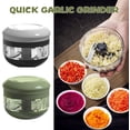 thumbnail image 4 of Mini Manual Vegetable Chopper Garlic Chopper Vegetable Chopper With Bowl Food Supplement Puree Machine, 4 of 5