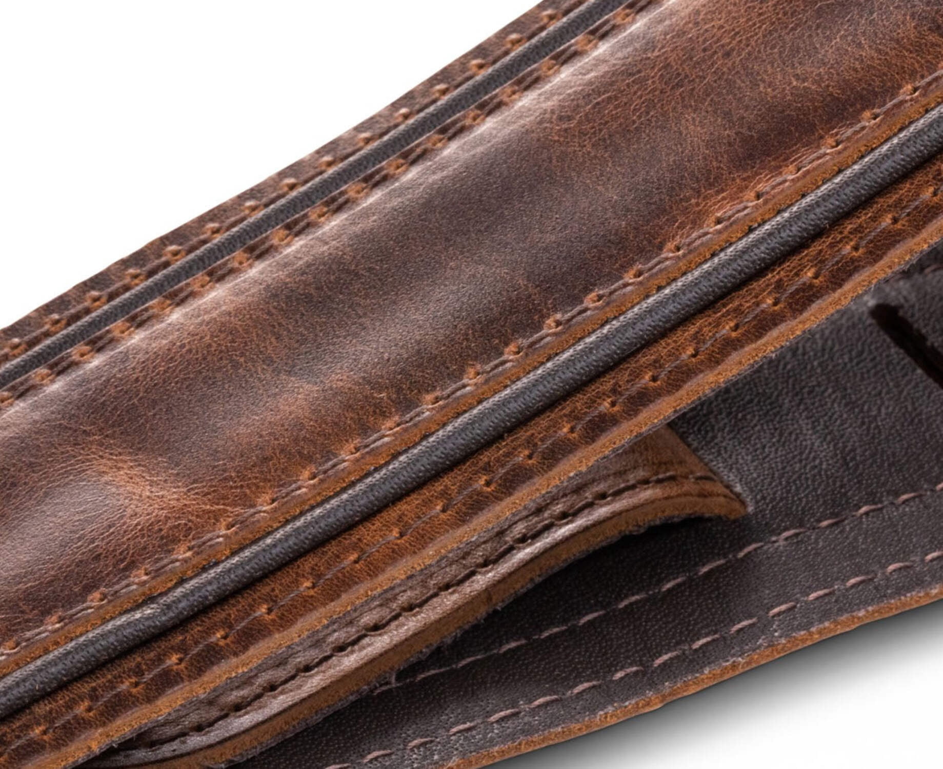 Taylor Guitars Fountain 2.5" Leather Guitar Strap in Weathered Brown