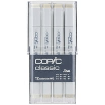 Copic Classic Marker Set, 12-Piece Warm Gray Set, V2