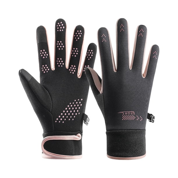 Guantes de invierno, calentadoras de manos para actividades al aire libre, motociclismo y ciclismo Mujeres con muñeca pegajosa