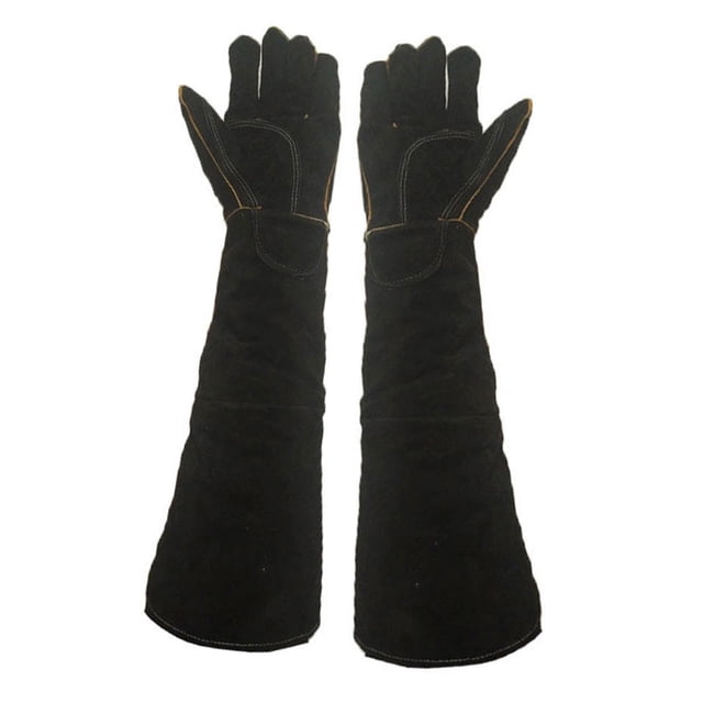 Guantes de manejo de animales, guantes de protección de destreza portátiles duraderos para perrera Negro Gloria Guantes protectores