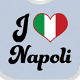 thumbnail image 4 of Inktastic I Heart Napoli Boys or Girls Baby Bib, 4 of 4