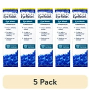 (5 pack) Advanced Eye Relief Eye Wash from Bausch & Lomb, Eye Irrigating Solution, 4 Fl Oz (118 mL) - Pack of 1