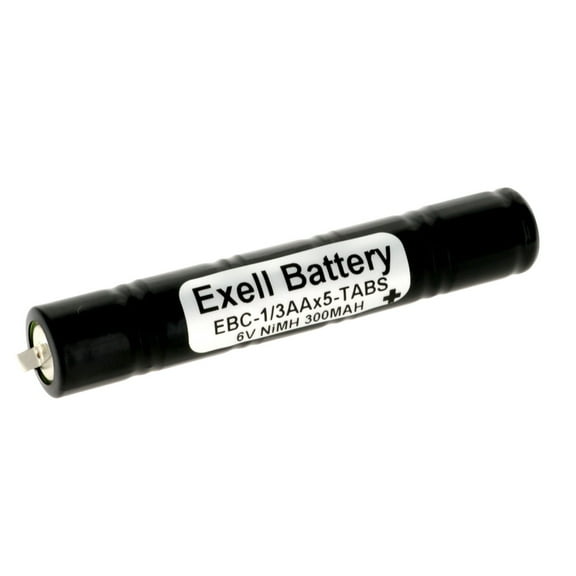 Exell 6V 300mAh Custom NiMH Battery Pack w/Tabs FRS GMRS Radios Walkie Talkies