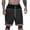 Summer Shorts # Dark Gray, variant on Maqroz Mens Basketball Shorts Athletic Gym Training Shorts with Pockets Striped Elastic Waist Drawstring Sportswear Running Workout Active Summer Casual Short Pants