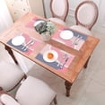 thumbnail image 6 of ZNDUO Placemats, 6 PCS Heat Resistant Stain Resistant Woven PVC Insulation Placemats, Durable Washable Elegant Table Mats for Dining-Abstract Pastel Art, 18"x12", 6 of 6