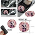 thumbnail image 5 of KUIFORTI Panda Print 11 PCS Car Seat Cover Set Car Seat Cover Steering Wheel Cover Auto Seat Belt Cover Seatbelt Cup Coasters Automotive Interior Accessories for Cars, 5 of 6