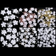 thumbnail image 5 of JTWEEN 3D Flower Nail Art Charms, 6 Grids 3D Acrylic Nail Flowers Rhinestone Light White Cherry Blossom Acrylic Nail Art Supplies with Pearls Manicure DIY Nail Decorations, 5 of 9
