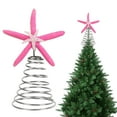 thumbnail image 5 of Dserfhy Starfish Christmas Tree Topper Resin Starfish Decoration with Spiral Wire Base Xmas Tree Decoration Starfish for Home Office Parties, 5 of 8