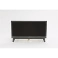 thumbnail image 6 of Modrest Soria 80x83" Modern Wood & Fabric Eastern King Bed in Wash Gray, 6 of 8