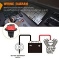 thumbnail image 4 of Battery Isolator Selector Switch for Boat,Waterproof Battery Master Disconnect Switch Power Cut/Shut Off Kill Switch DC 50A for Car Marine Yacht RV ATV Vehicles, 4 of 7