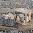 thumbnail image 2 of Advancent Olla para acampar de acero inoxidable, utensilios de cocina para exteriores, herramienta de cocina de viaje, vajilla, cafetera para equipo de Kits de desorden para acampar Advancent OD032133-00B, 2 of 6