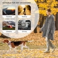 thumbnail image 5 of Degrees of Comfort Heated Wearable Blanket for Women Adult, Cordless Wearable Electric Blanket Hoodie Battery Powered, Warm Sherpa Sweatshirt Gift for Women, Grey, 5 of 15