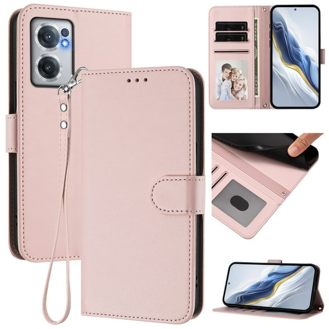 Funda Cartera GANGXUN para OnePlus Nord CE2 5G – Cierre Magnético, Protección RFID, Correa Desmontable, Compatible con Carga Inalámbrica