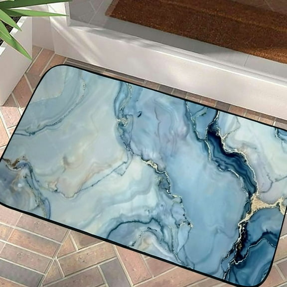 PHYHOO Kitchen Floor Mat Anti Fatigue Kitchen Rugs Marble Waterproof Non Slip Comfort Standing Padded  Kitchen Floor Mat for Kitchen Sink Laundry 19.68*39.37 in