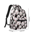 thumbnail image 2 of Rateoe Cute Baseball Pattern Durable Student Backpack Laptop Bag- Ergonomic Design, Waterproof Twill Fabric - Ideal for School, Travel, and Outdoor Activities, 2 of 6