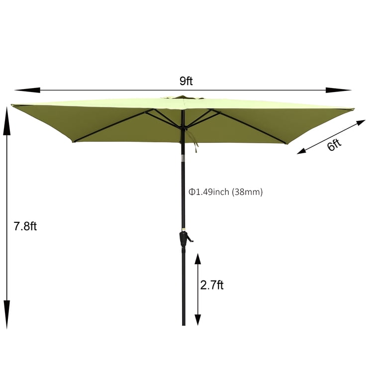 7 patio umbrella sale LuckByte 7 ft. x 7 ft. Steel Push-Up Patio Market Umbrella with Fringed Ruffles and Flounce in Blue Strip