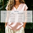 thumbnail image 4 of TGSLY Women's Silk Satin Tops Lightweight Soft V Neck Cap Sleeve Blouses Relaxed Fit Dressy Casual Curved Hem Solid Color Tshirts M, 4 of 8