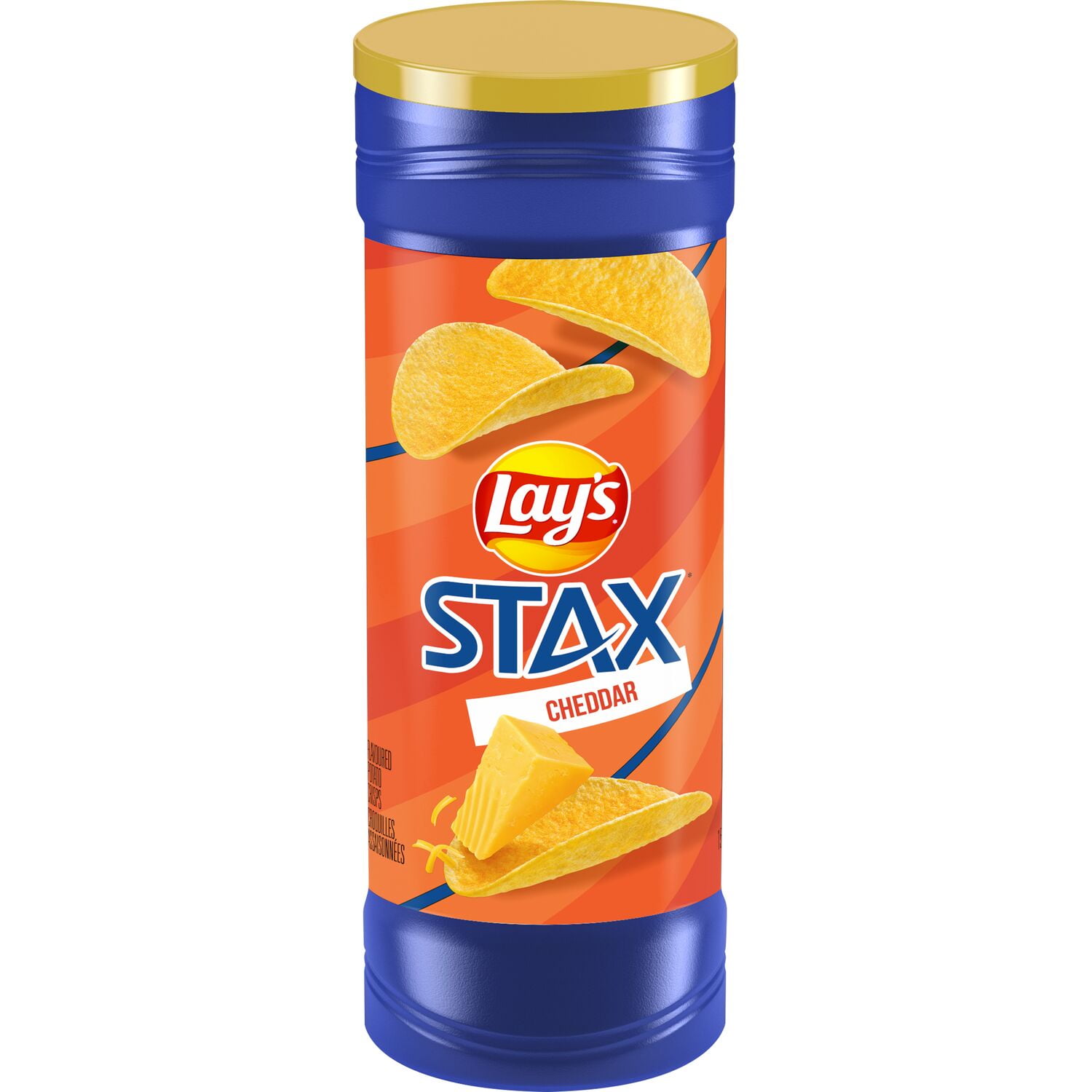 Lay's STAX Cheddar flavoured Potato Crisps, 155 g.