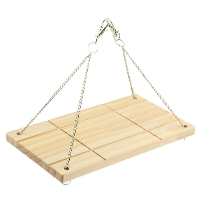 Columpio de Natural para Hámster, Columpio de Cadena de Juguete, Puede Colgar, Ejercicio para Mascotas, Juegos , Juguete jinwen Juguete de madera para columpios