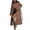 Khaki(Trending), variant on Women's Winter Pea Coat Casual Notch Lepal Single Breasted Peacoat Warm Wind Resistance for Winter Season with Belt,S,Black