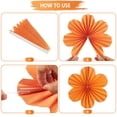thumbnail image 3 of Abanico de papel SUNBEAUTY para decoración de fiesta, flores, color rosa y naranja, 3 of 7