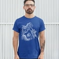 thumbnail image 3 of Tee Hunt Reaper Biker T-shirt Ride or Die Skeleton Biker Forever Motorcycle Men's Tee, Blue, X-Large, 3 of 5
